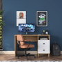 Hanah Home HA109 - 2633 Escritorio de estudio Nogal y Blanco